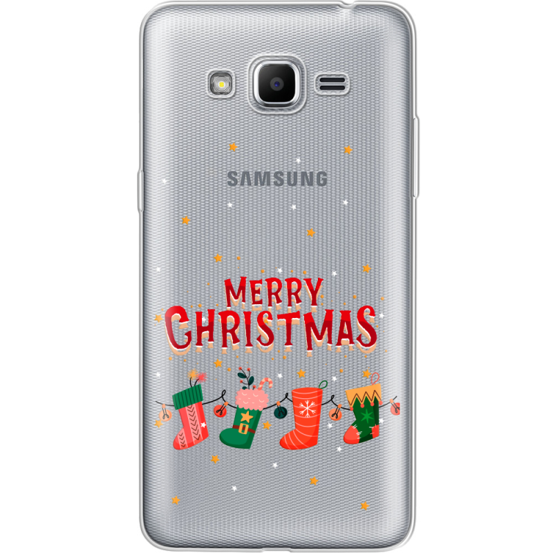 Прозрачный чехол Uprint Samsung J2 Prime G532F Merry Christmas
