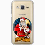 Прозрачный чехол Uprint Samsung J200H Galaxy J2 Cool Santa