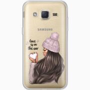 Прозрачный чехол Uprint Samsung J200H Galaxy J2 love is in the air