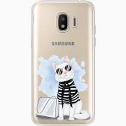 Прозрачный чехол Uprint Samsung J250 Galaxy J2 (2018) Cat Style