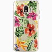 Прозрачный чехол Uprint Samsung J250 Galaxy J2 (2018) Tropical Flowers