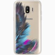 Прозрачный чехол Uprint Samsung J250 Galaxy J2 (2018) Feathers