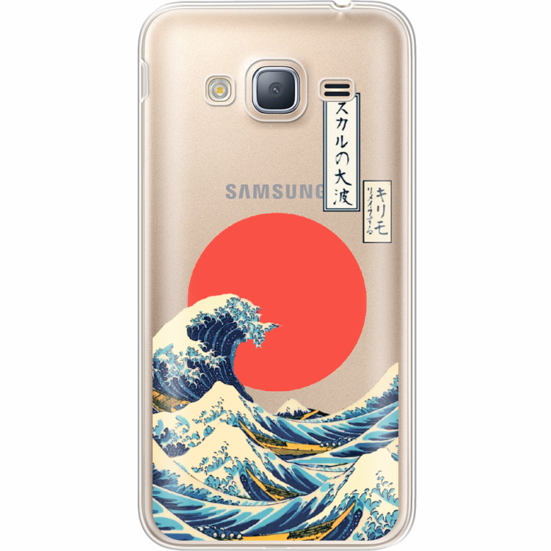 Прозрачный чехол Uprint Samsung J320 Galaxy J3 Большая волна в Канагаве
