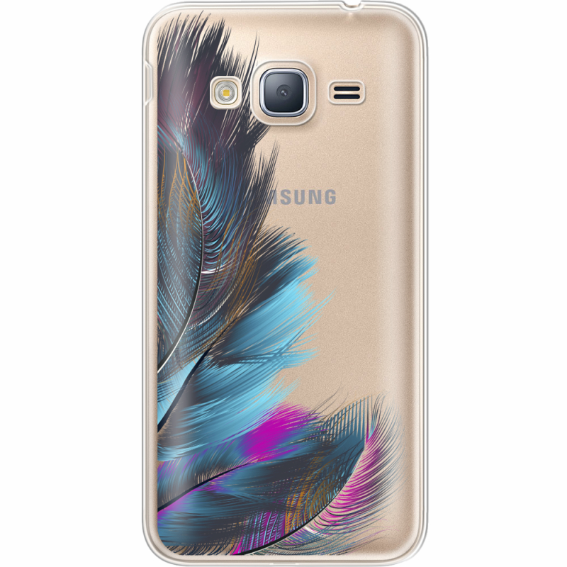 Прозрачный чехол Uprint Samsung J320 Galaxy J3 Feathers