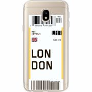Прозрачный чехол Uprint Samsung J330 Galaxy J3 2017 Ticket London