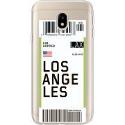 Прозрачный чехол Uprint Samsung J330 Galaxy J3 2017 Ticket Los Angeles