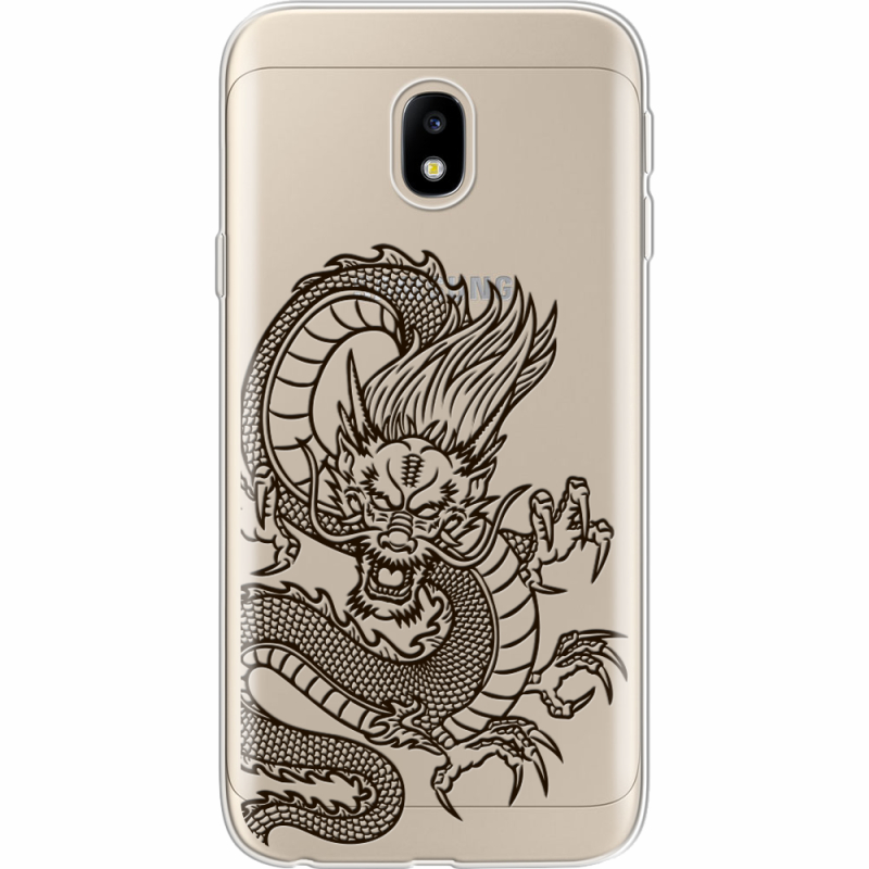 Прозрачный чехол Uprint Samsung J330 Galaxy J3 2017 Chinese Dragon