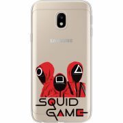Прозрачный чехол Uprint Samsung J330 Galaxy J3 2017 siquid game люди в красном