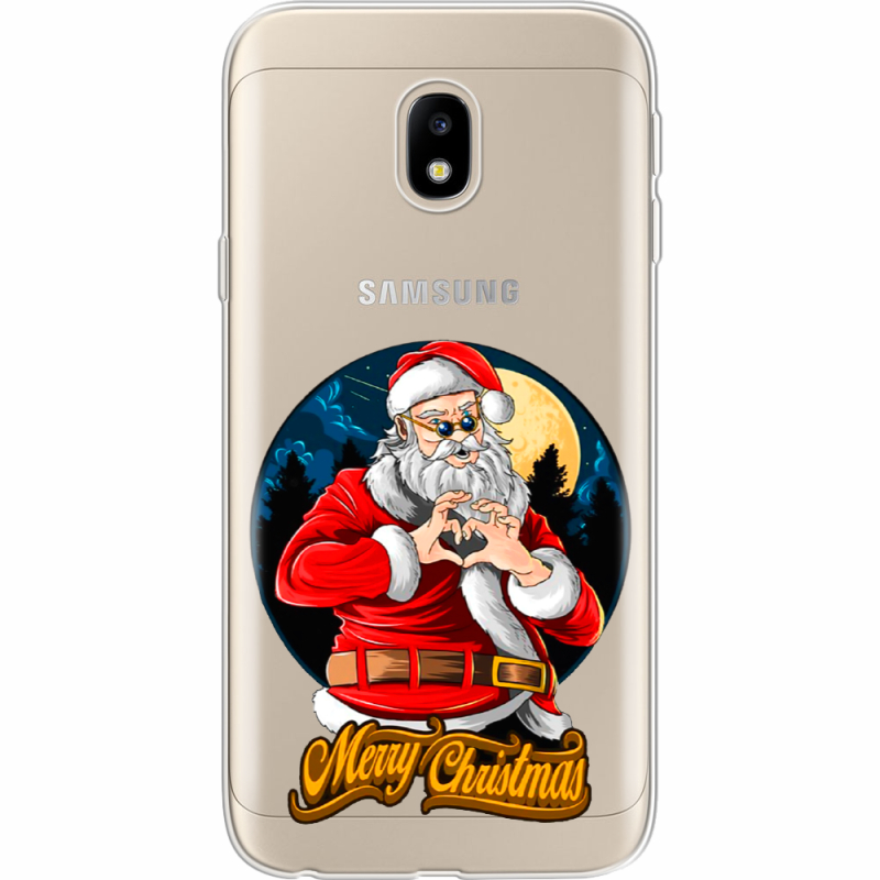 Прозрачный чехол Uprint Samsung J330 Galaxy J3 2017 Cool Santa