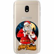 Прозрачный чехол Uprint Samsung J330 Galaxy J3 2017 Cool Santa