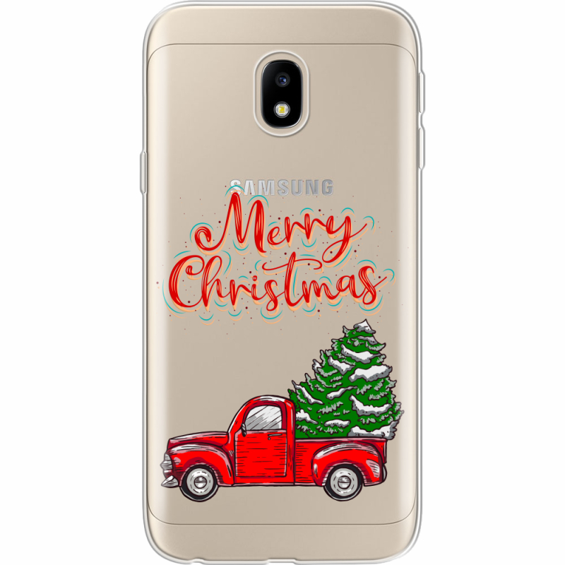 Прозрачный чехол Uprint Samsung J330 Galaxy J3 2017 Holiday Car