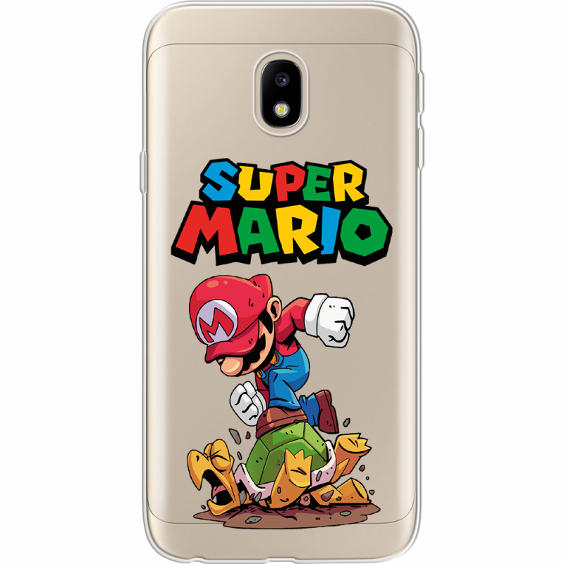 Прозрачный чехол Uprint Samsung J330 Galaxy J3 2017 Super Mario