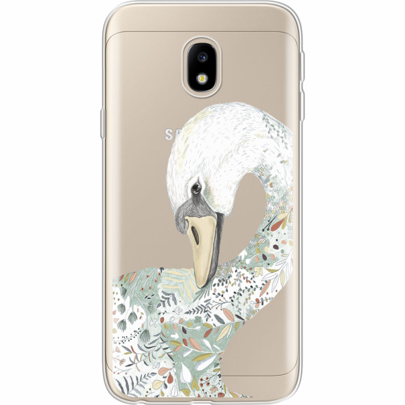 Прозрачный чехол Uprint Samsung J330 Galaxy J3 2017 Swan