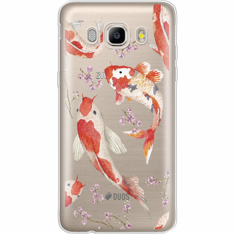 Прозрачный чехол Uprint Samsung J510 Galaxy J5 2016 Japanese Koi Fish