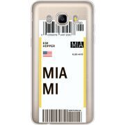 Прозрачный чехол Uprint Samsung J710 Galaxy J7 2016 Ticket Miami