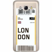 Прозрачный чехол Uprint Samsung J710 Galaxy J7 2016 Ticket London