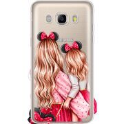 Прозрачный чехол Uprint Samsung J710 Galaxy J7 2016 Mouse Girls