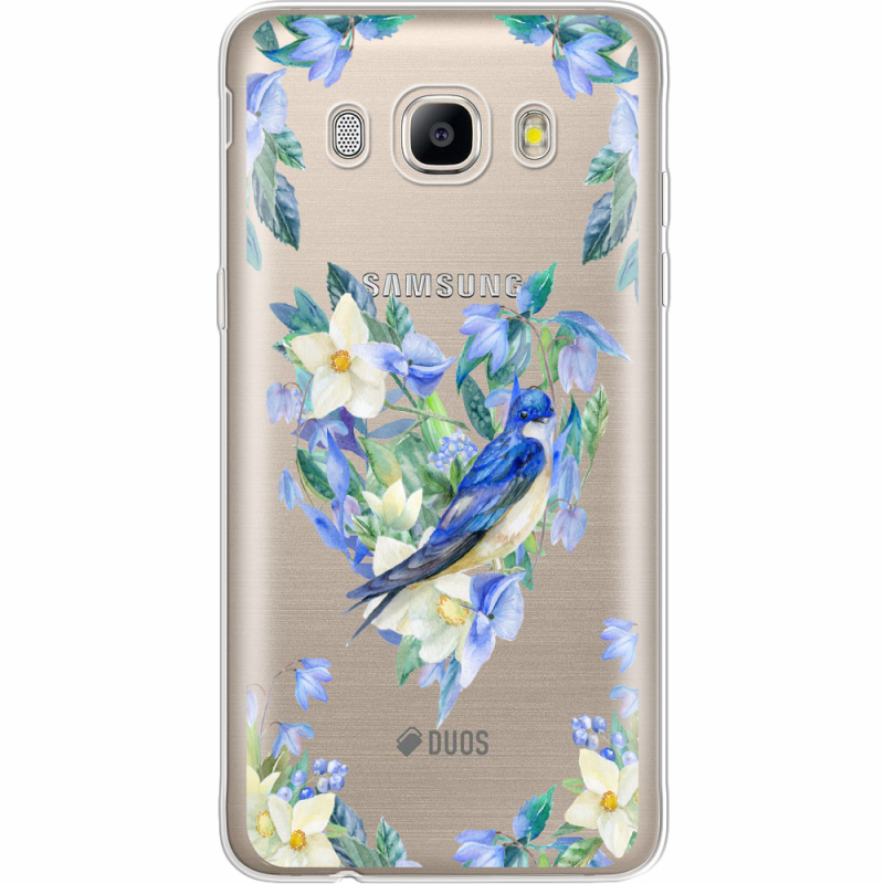 Прозрачный чехол Uprint Samsung J710 Galaxy J7 2016 Spring Bird