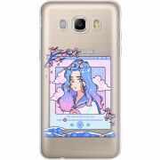 Прозрачный чехол Uprint Samsung J710 Galaxy J7 2016 The Sakuras Will Cry For You