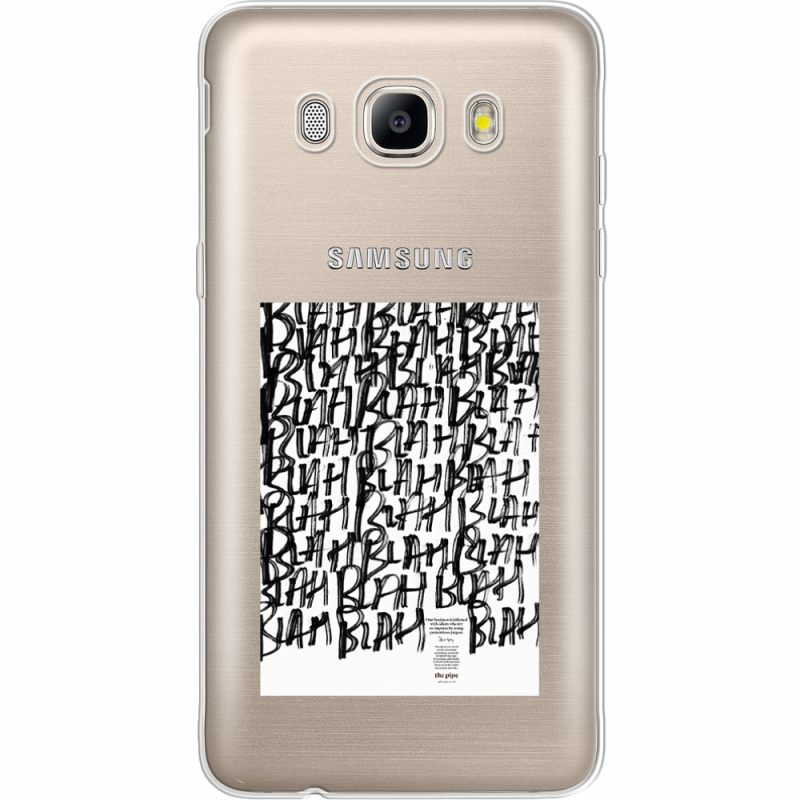 Прозрачный чехол Uprint Samsung J710 Galaxy J7 2016 Blah Blah