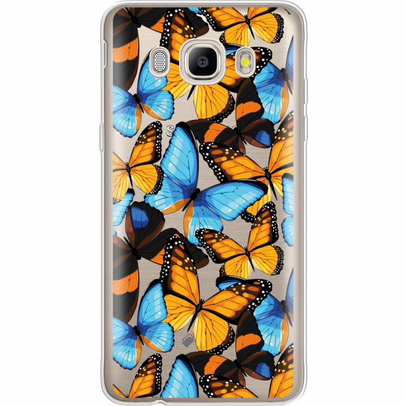 Прозрачный чехол Uprint Samsung J710 Galaxy J7 2016 Butterfly Morpho