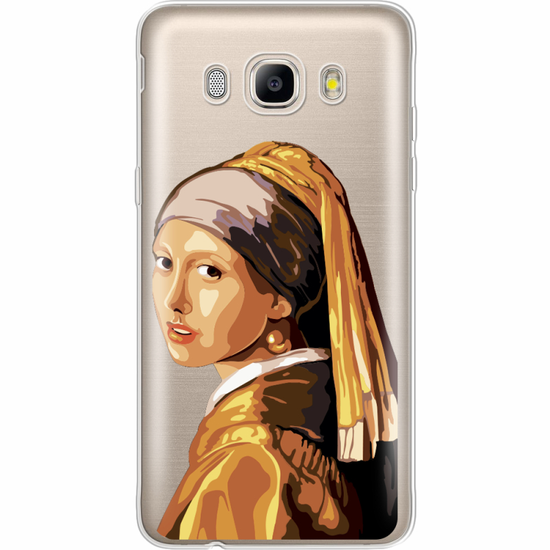 Прозрачный чехол Uprint Samsung J710 Galaxy J7 2016 Девушка с жемчужной серёжкой