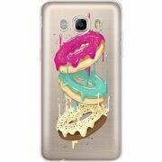 Прозрачный чехол Uprint Samsung J710 Galaxy J7 2016 Donuts