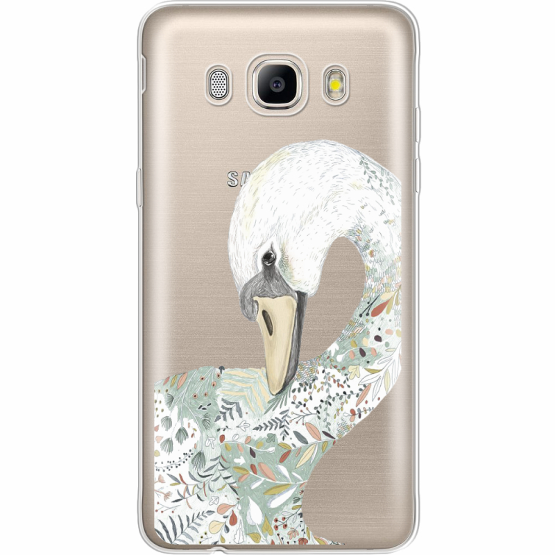 Прозрачный чехол Uprint Samsung J710 Galaxy J7 2016 Swan