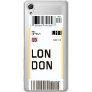 Прозрачный чехол Uprint Sony Xperia X F5122 Ticket London