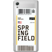 Прозрачный чехол Uprint Sony Xperia X F5122 Ticket Springfield