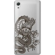 Прозрачный чехол Uprint Sony Xperia X F5122 Chinese Dragon