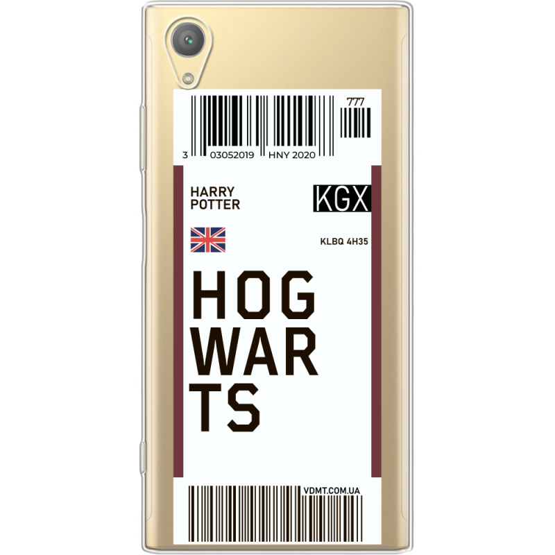 Прозрачный чехол Uprint Sony Xperia XA1 Plus G3412  Ticket Hogwarts