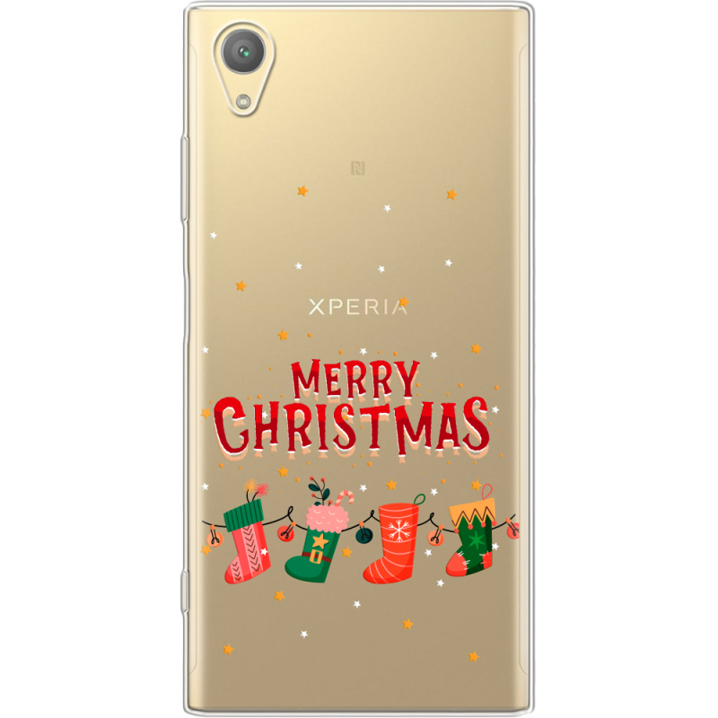 Прозрачный чехол Uprint Sony Xperia XA1 Plus G3412  Merry Christmas