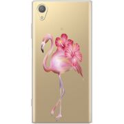 Прозрачный чехол Uprint Sony Xperia XA1 Plus G3412  Floral Flamingo