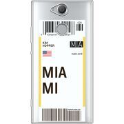 Прозрачный чехол Uprint Sony Xperia XA2 H4113 Ticket Miami