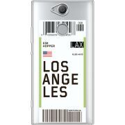 Прозрачный чехол Uprint Sony Xperia XA2 H4113 Ticket Los Angeles