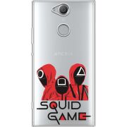 Прозрачный чехол Uprint Sony Xperia XA2 H4113 siquid game люди в красном