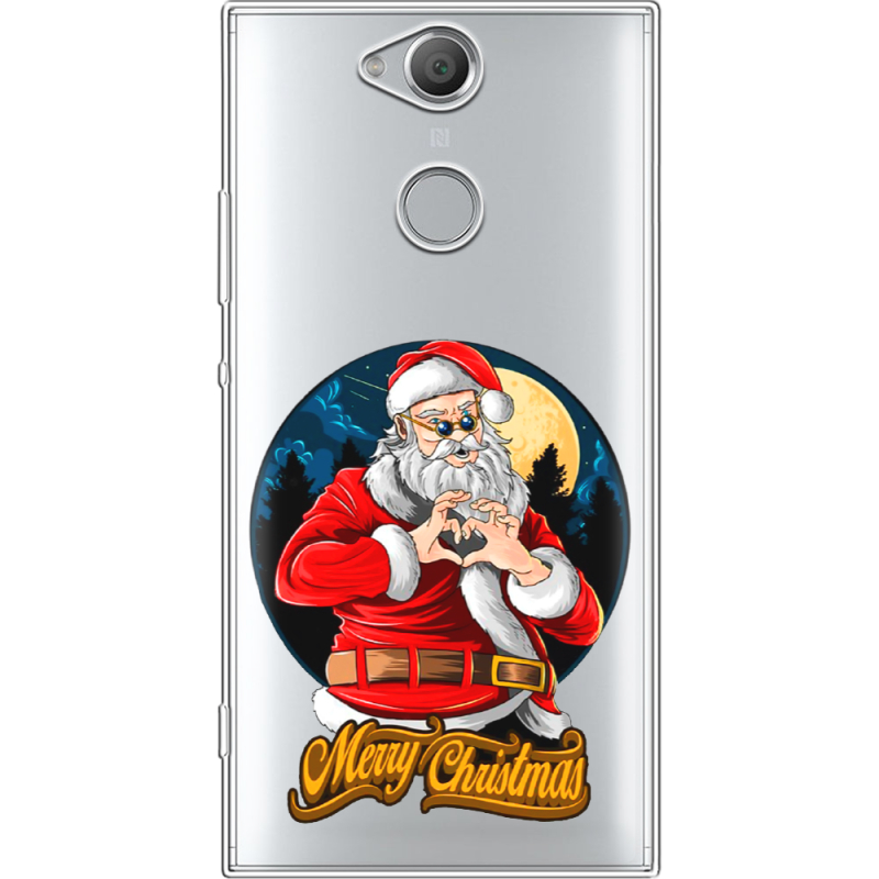 Прозрачный чехол Uprint Sony Xperia XA2 H4113 Cool Santa