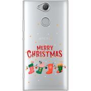 Прозрачный чехол Uprint Sony Xperia XA2 H4113 Merry Christmas