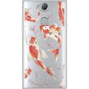 Прозрачный чехол Uprint Sony Xperia XA2 H4113 Japanese Koi Fish