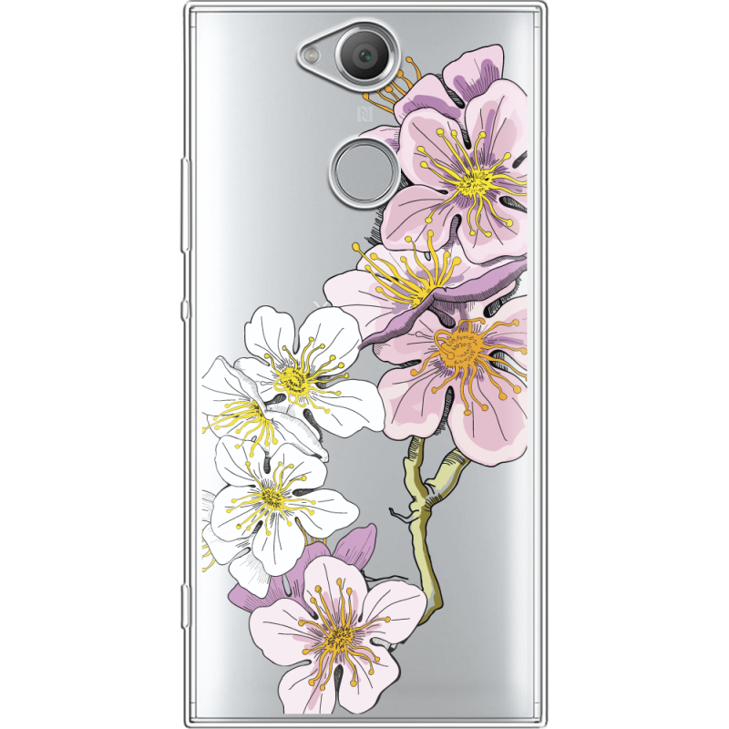 Прозрачный чехол Uprint Sony Xperia XA2 H4113 Cherry Blossom