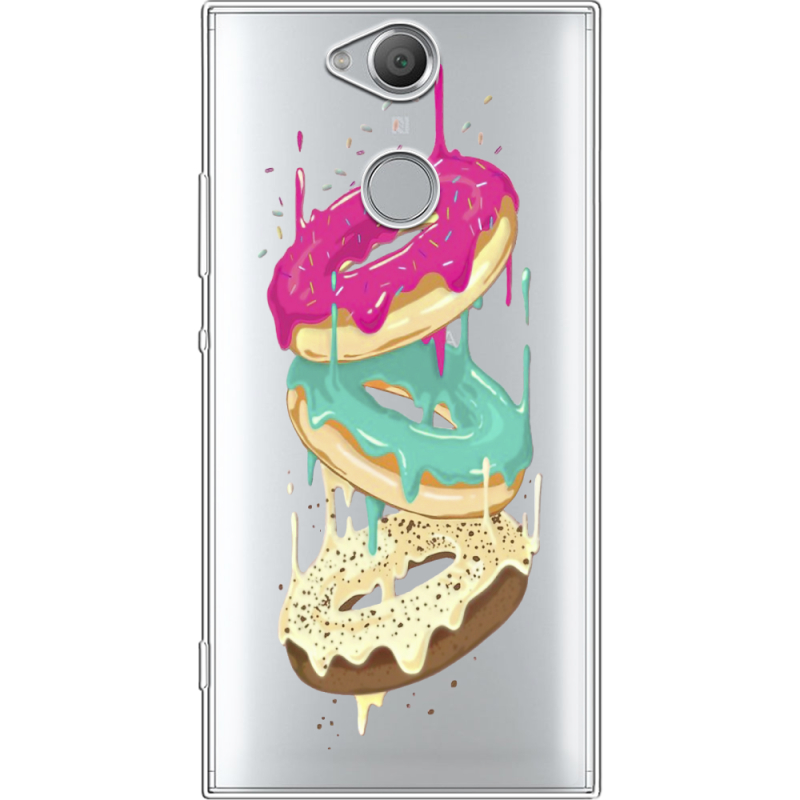 Прозрачный чехол Uprint Sony Xperia XA2 H4113 Donuts