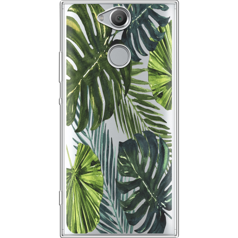 Прозрачный чехол Uprint Sony Xperia XA2 H4113 Palm Tree
