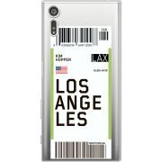 Прозрачный чехол Uprint Sony Xperia XZ F8332 Ticket Los Angeles