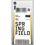 Прозрачный чехол Uprint Sony Xperia XZ F8332 Ticket Springfield