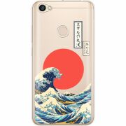 Прозрачный чехол Uprint Xiaomi Redmi Note 5A Prime Большая волна в Канагаве