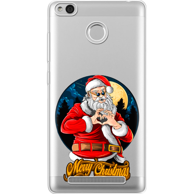 Прозрачный чехол Uprint Xiaomi Redmi 3S / 3S Pro Cool Santa