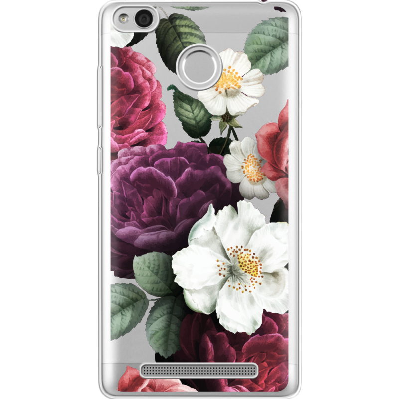Прозрачный чехол Uprint Xiaomi Redmi 3S / 3S Pro Floral Dark Dreams