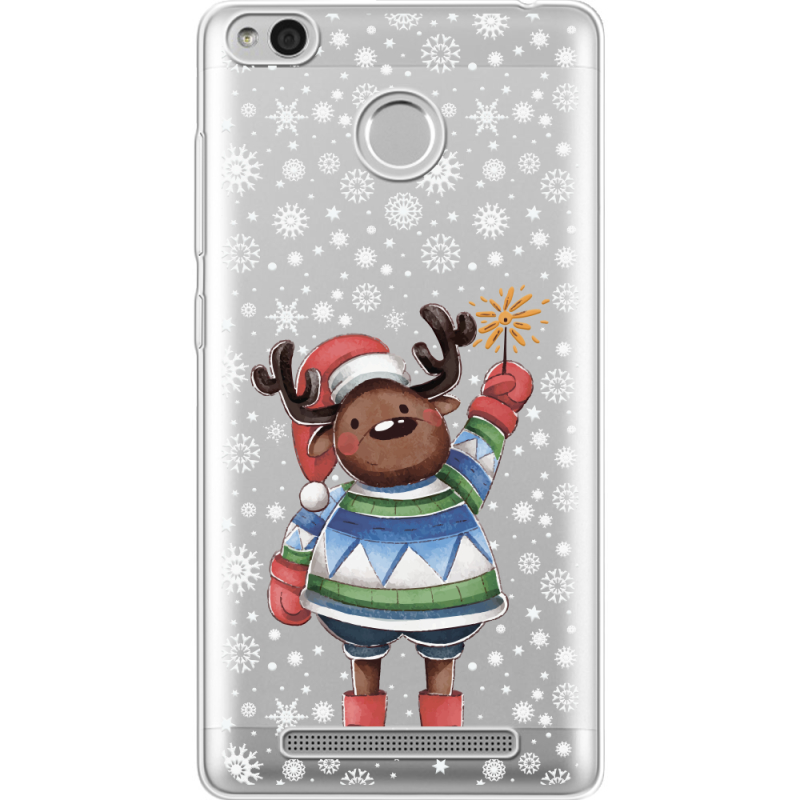 Прозрачный чехол Uprint Xiaomi Redmi 3S / 3S Pro Christmas Deer with Snow