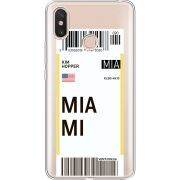 Прозрачный чехол Uprint Xiaomi Mi Max 3 Ticket Miami